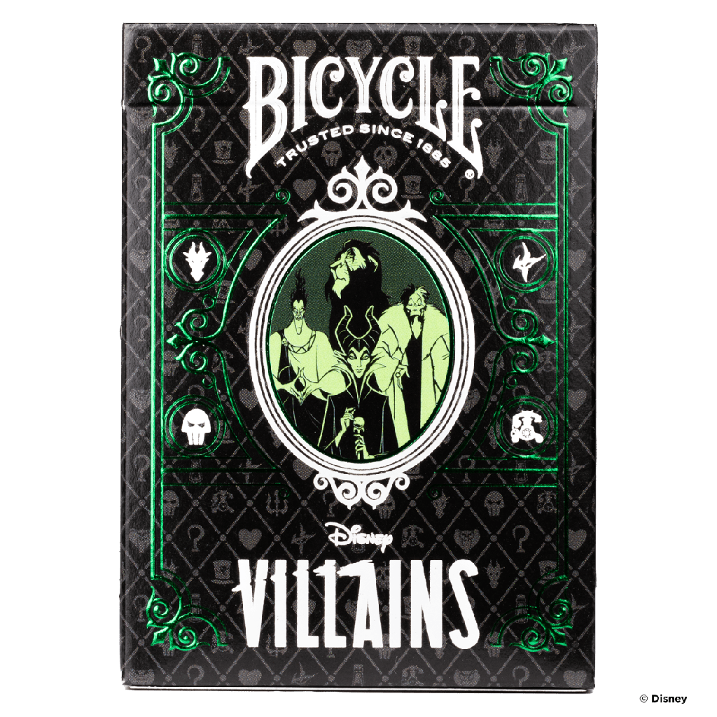 Playing Cards: Bicycle - Disney - Villains Mixed Green / Purple