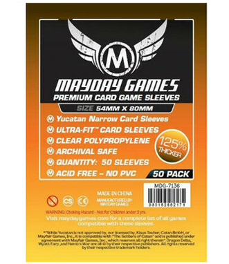 Sleeves: Mayday - Premium - Yucatan Narrow [54 x 80mm]  [x50] 