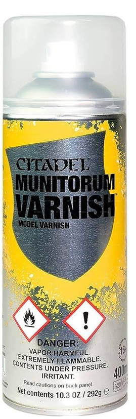 Citadel: Spray Primers, Munitorum Varnish