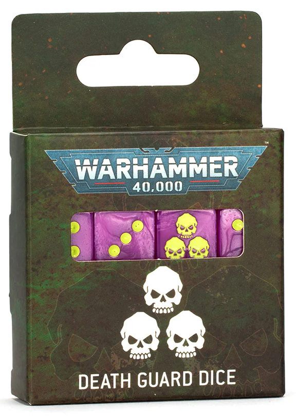 WH 40K: Death Guard - Dice Set [10th Ed.]