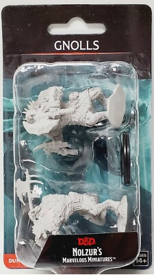 D&D RPG Minis: Nolzur Unpainted - Gnolls [x2] 