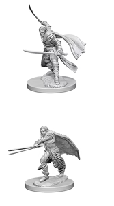 D&D RPG Minis: Nolzur Unpainted - Elf Ranger Male [x2] 
