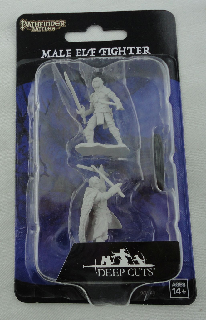 Pathfinder Battles: Unpainted Painted Figure - Male Elf Fighter [x2]