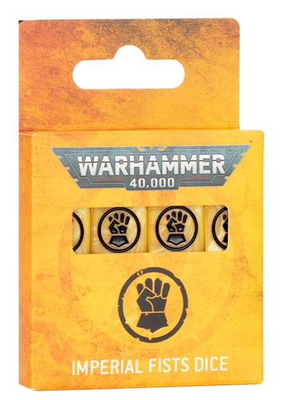 WH 40K: Imperial Fists - Dice Set