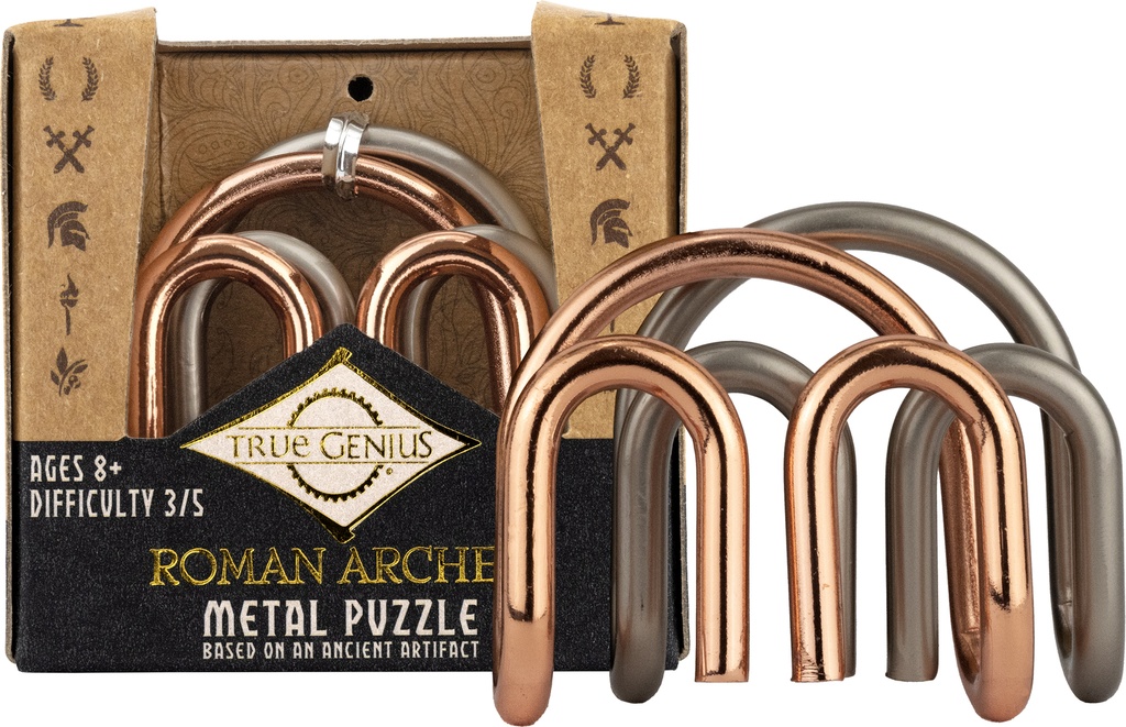 True Genius: Roman Arches - Interlocking Metal Puzzle