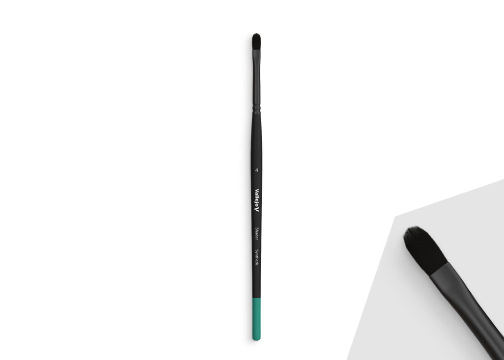 B06004 Vallejo Filbert Shader Flat Synthetic Brush No. 4