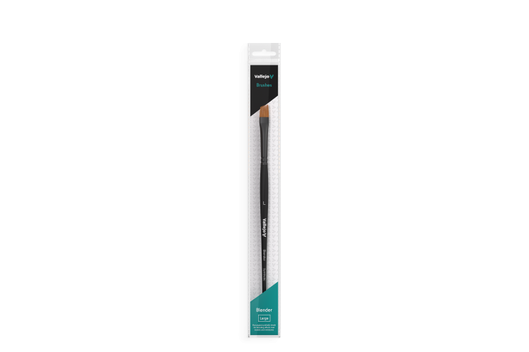 B05003 Vallejo Flat Angled Synthetic Brush Large