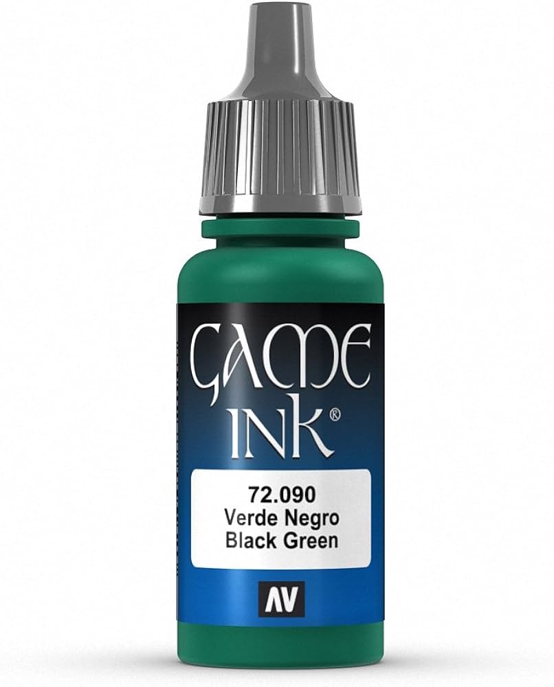 72.090 Vallejo Game Color Black Green Ink 17ml