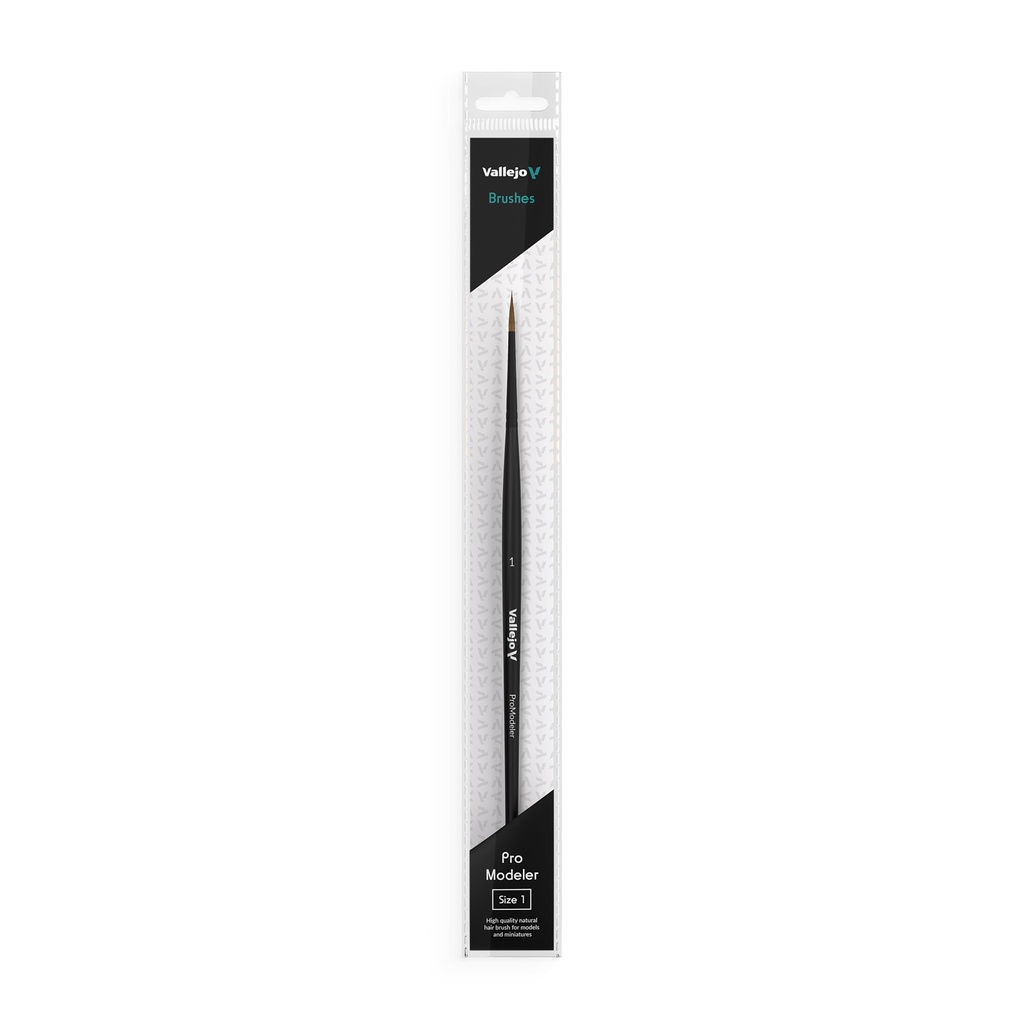 B01001 Vallejo Natural Hair Round Brush No. 1
