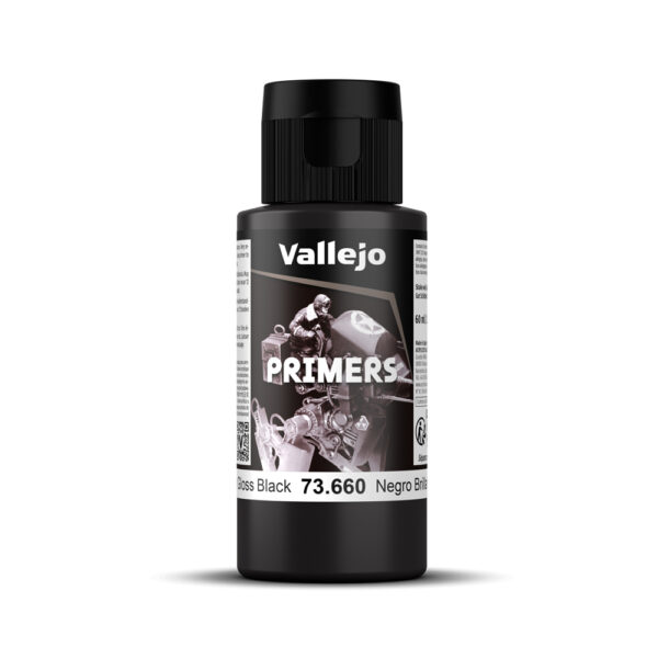 73.660 Vallejo Surface Primer Gloss Black Primer 60ml