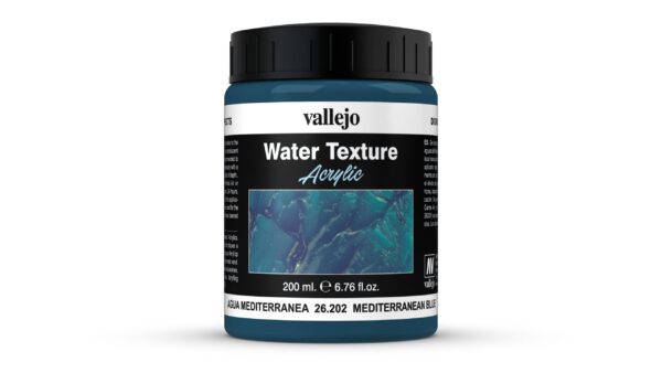 26.202 Vallejo Water Texture Mediterranean Blue 200ml