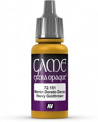 72.151 Vallejo Game Color Extra Opaque Heavy Goldbrown 17ml