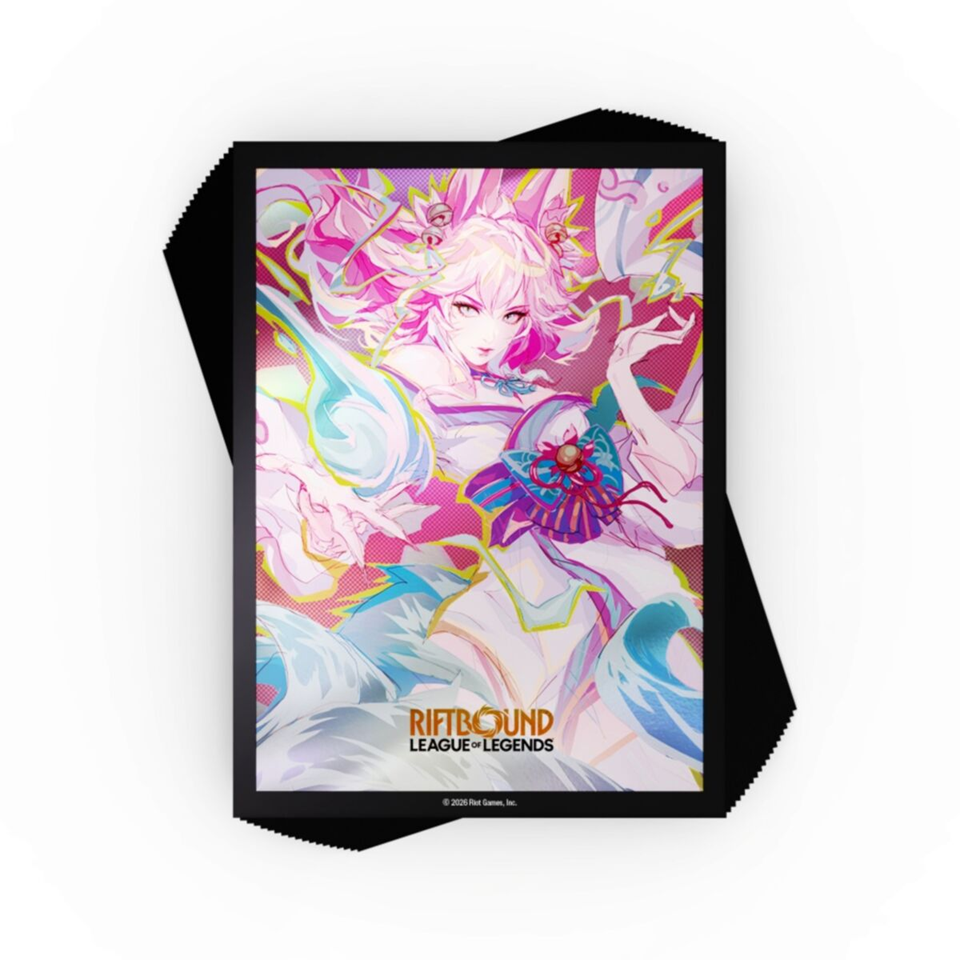 Riftbound: League of Legends TCG - Set Two: Spiritforged Art Sleeves (100 Sleeves) - Spirit Blossom Ahri