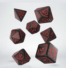 Dice: Q-Workshop - Lord of the Rings - Mordor Dice Set