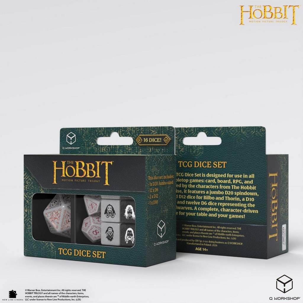 Dice: Q-Workshop - The Hobbit - TCG Dice Set - Radiant Dawn