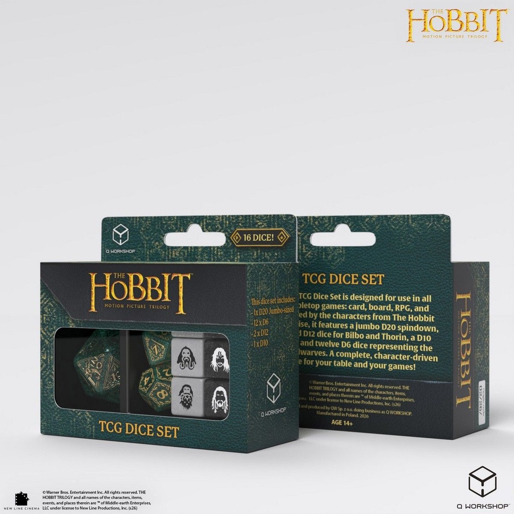 Dice: Q-Workshop - The Hobbit - TCG Dice Set - Verdant Grove