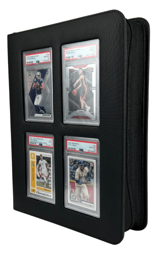 EVORETRO Premium Card Slab binder with Window Black