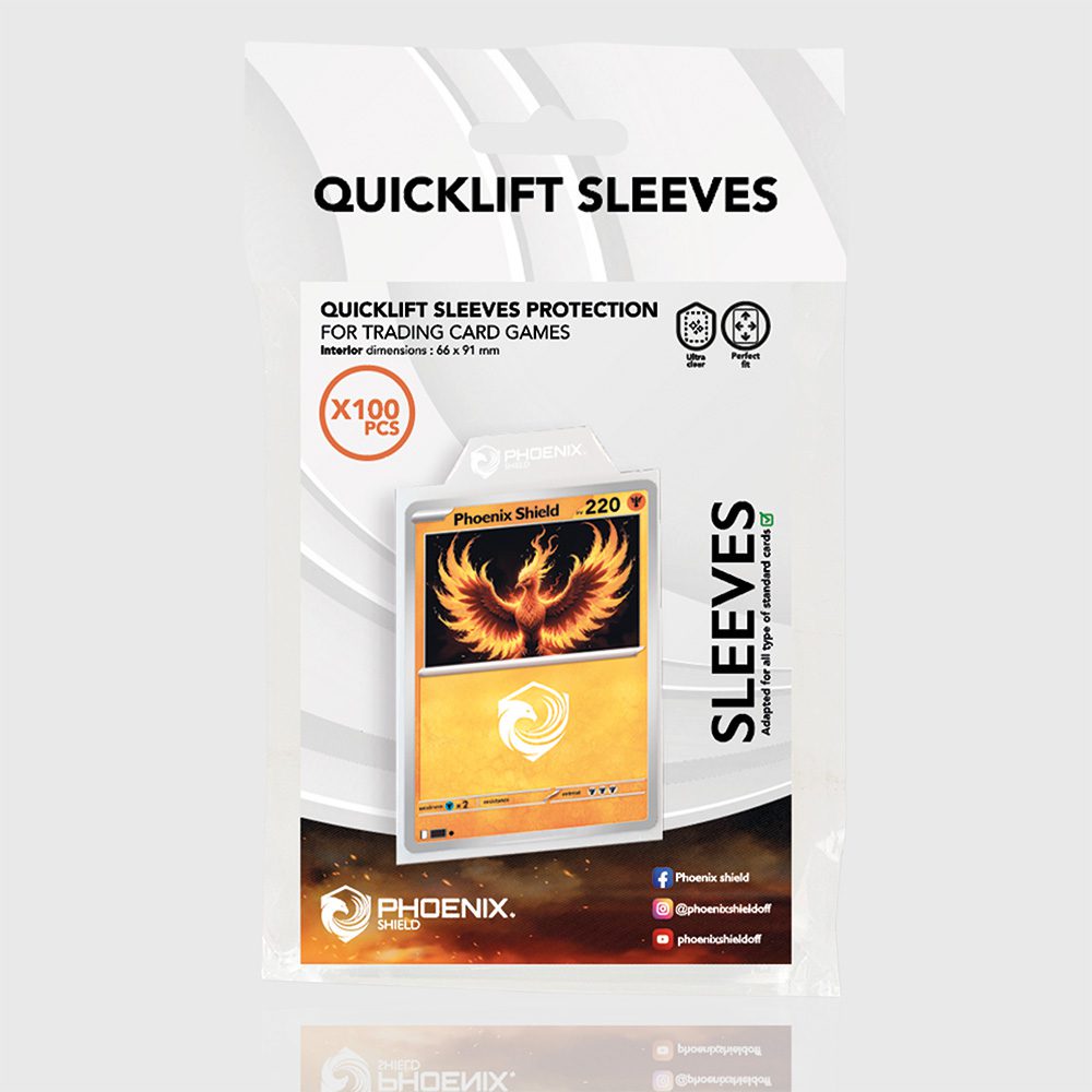 Sleeves: Phoenix Shield - Card Sleeves Classic x100pcs/Bag 66 × 91