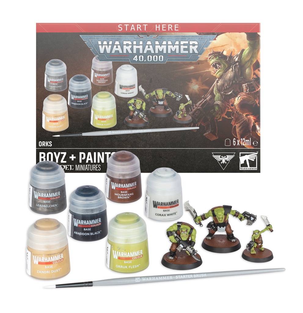 WH 40K: Orks + Paints set