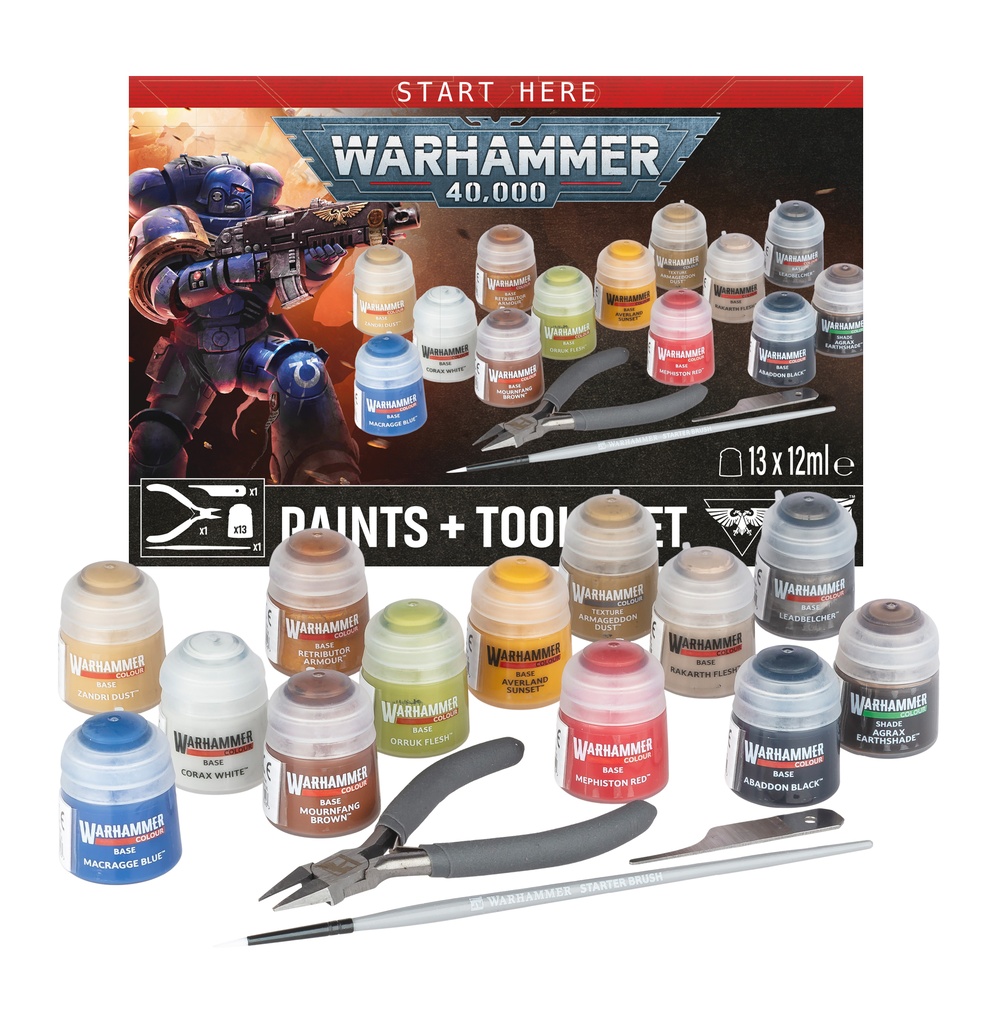 WH 40K: Tools + Paint Set