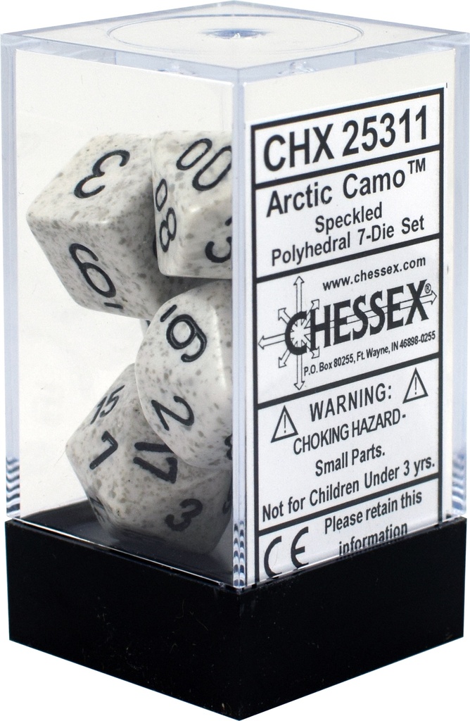 Dice: Chessex - Speckled - Poly Set (x7) - Arctic Camo