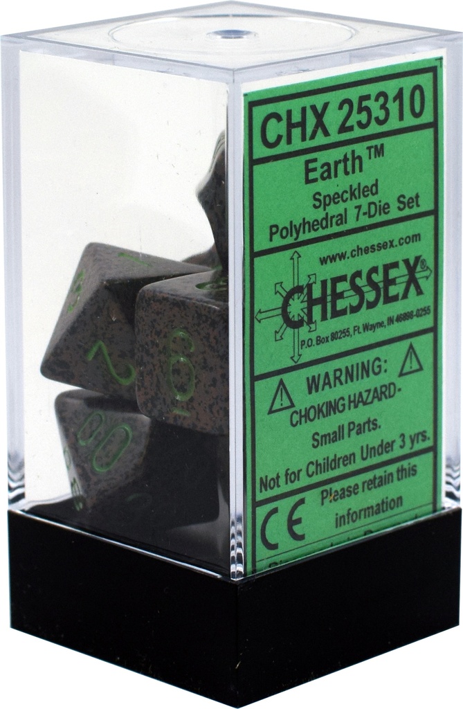Dice: Chessex - Speckled - Poly Set (x7) - Earth