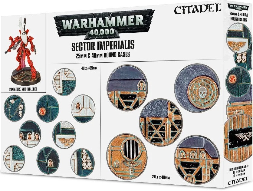 WH 40K: Sector Imperialis - 25mm & 40mm Round Bases