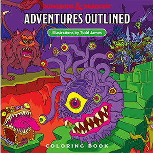 D&D Adventures Outlined: Coloring Book 