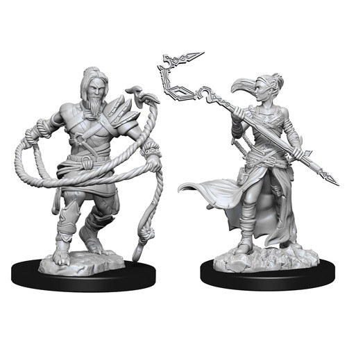 MTG: Nolzur Unpainted Minis - Stoneforge Mystic & Kor Hookmaster 