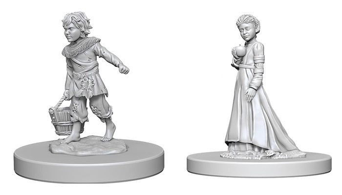 Pathfinder RPG Minis: Deep Cuts Unpainted - Children [x2] 