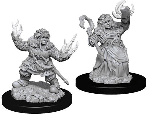 Pathfinder RPG Minis: Deep Cuts Unpainted - Female Dwarf Summoner [x2]  