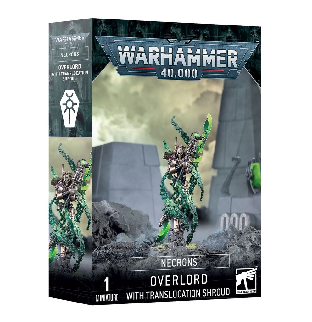 WH 40K: Necrons - Overlord with Translocation Shroud 