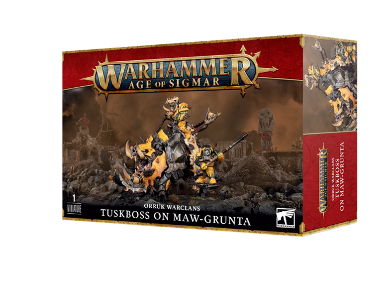 WH AoS: Vanguard: Orruk Warclans - Tuskboss on Maw-grunta 