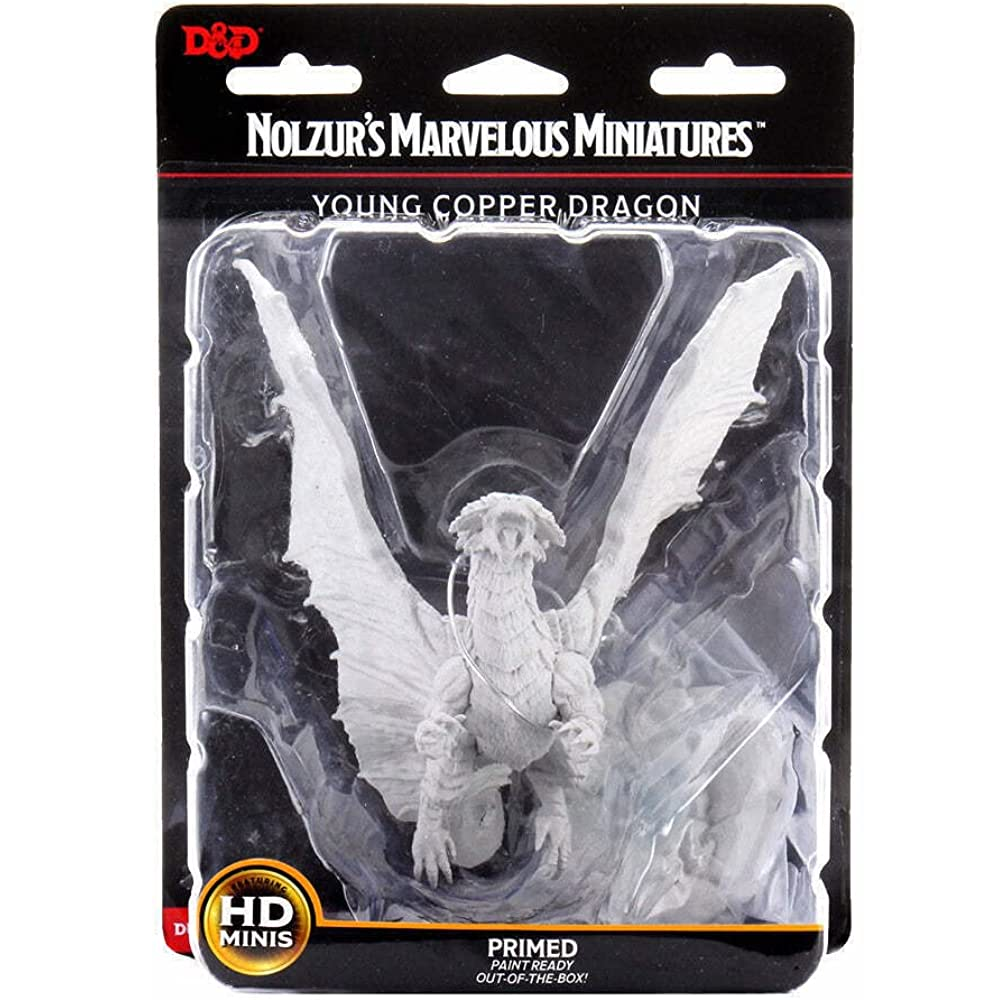 D&D RPG Minis: Nolzur Unpainted - Adult Copper Dragon 