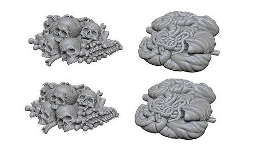 WizKidz Minis: Deep Cuts Unpainted - Pile of Bones & Entrails 