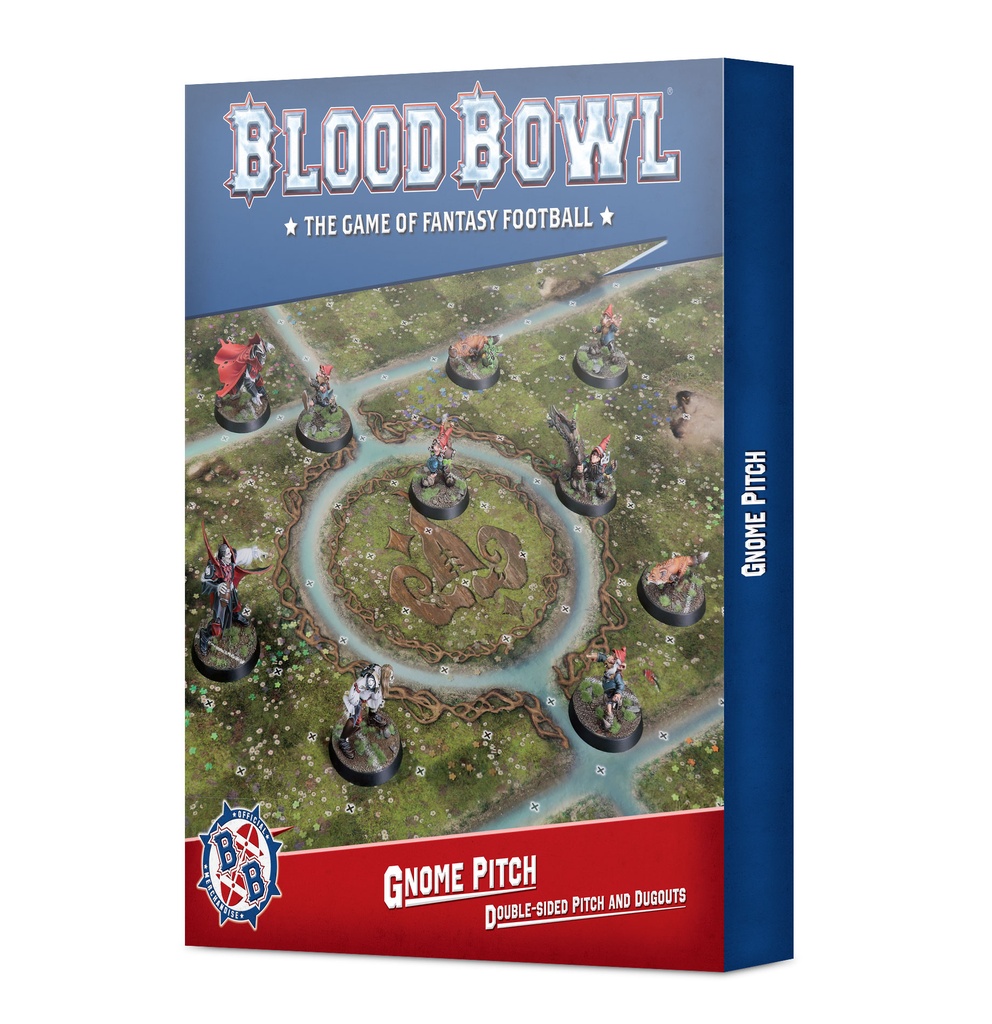 Blood Bowl: Gnome Pitch - Double-sided Pitch and Dugouts for Blood Bowl Sevens 