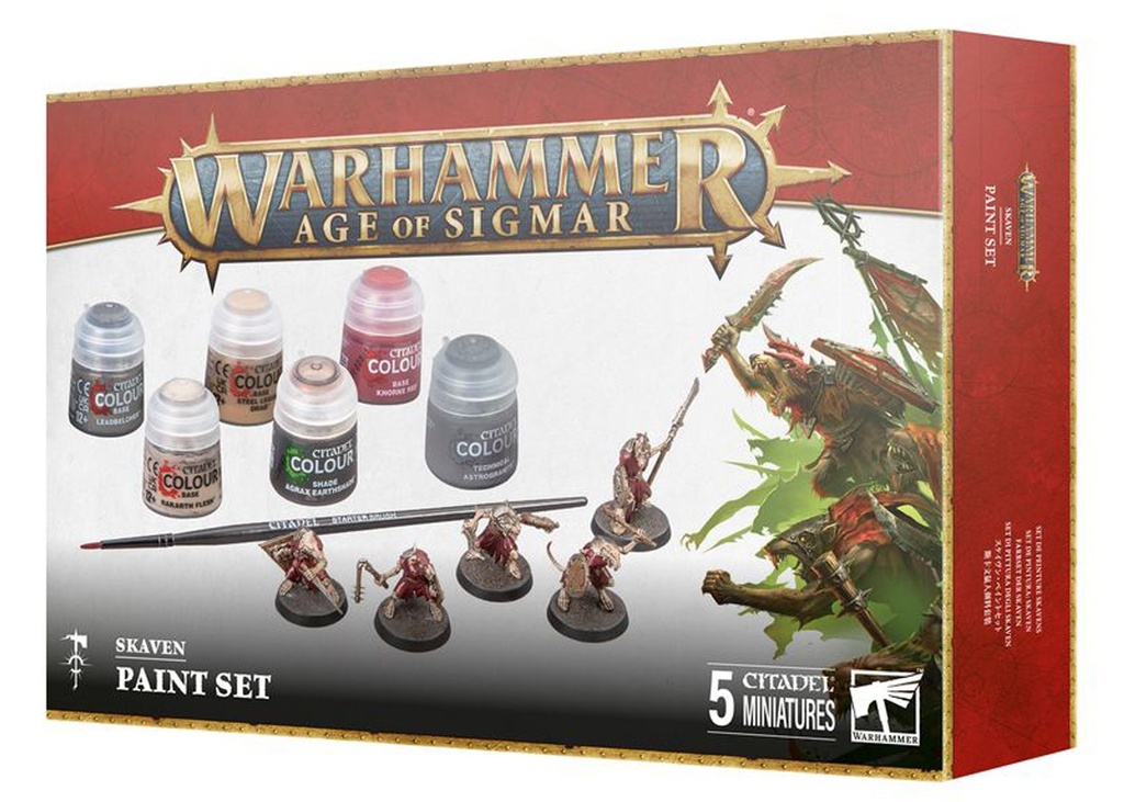 WH AoS: Skaven + Paints Set 