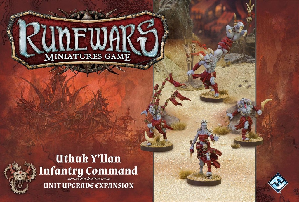 Runewars Minis - Uthuk Y'llan Infantry Command 