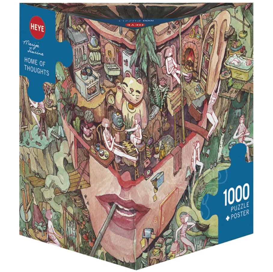 Jigsaw Puzzle: HEYE - Triangle: Tiurina - Home of Thoughts (1000 Pieces)