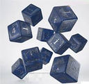 Dice: Q-Workshop - Lord of the Rings - Gondor 10xD6 Dice Set