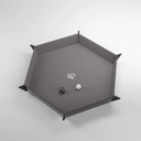 Dice Tray: Gamegenic - Hexagonal Magnetic - Black/Grey