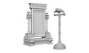 WizKidz Minis: Deep Cuts Unpainted - Mirror & Bird on Stand 