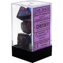 Dice: Chessex - Gemini - Poly Set (x7) - Blue-Purple/Gold