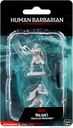 D&D RPG Minis: Nolzur Unpainted - Human Barbarian  Female [x2] 