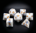 Dice: FeniksForge - Chinese Classical Porcelain Resin Poly (x7)
