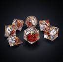 Dice: FeniksForge - Pokeball Liquid Core Resin Poly (x7)